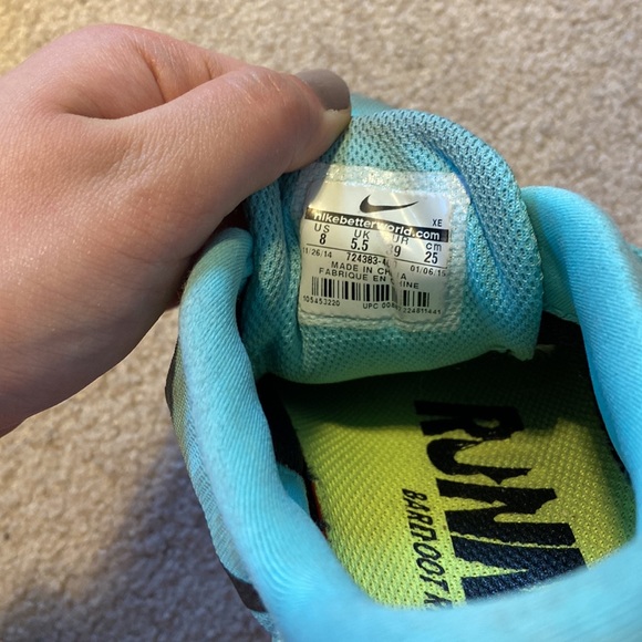 Teal Nike Women’s Free Runs 5.0 - Picture 11 of 16